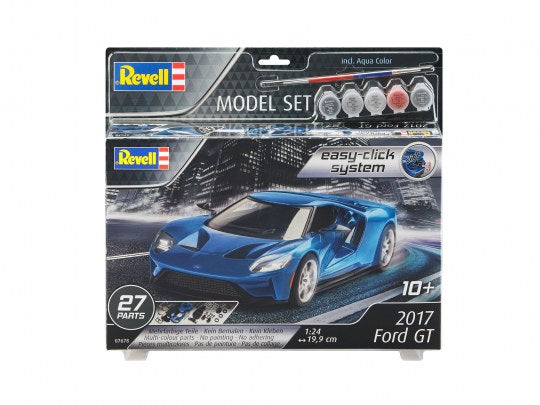 Revell 67678 1/24 2017 Ford GT Sports Car (Snap) w/paint & glue