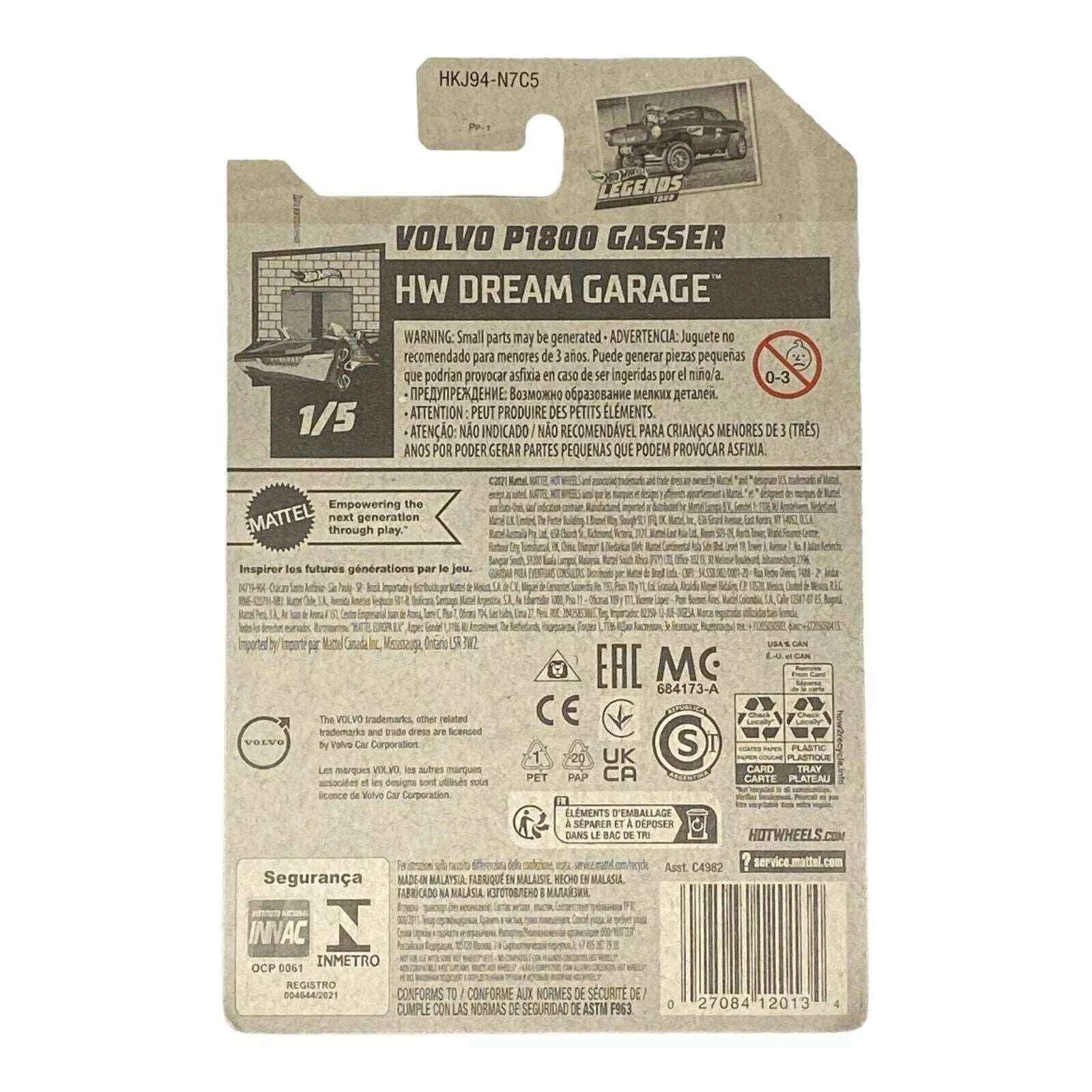 Hot Wheels Volvo P1300 Gasser - Dream Garage Series 1/5