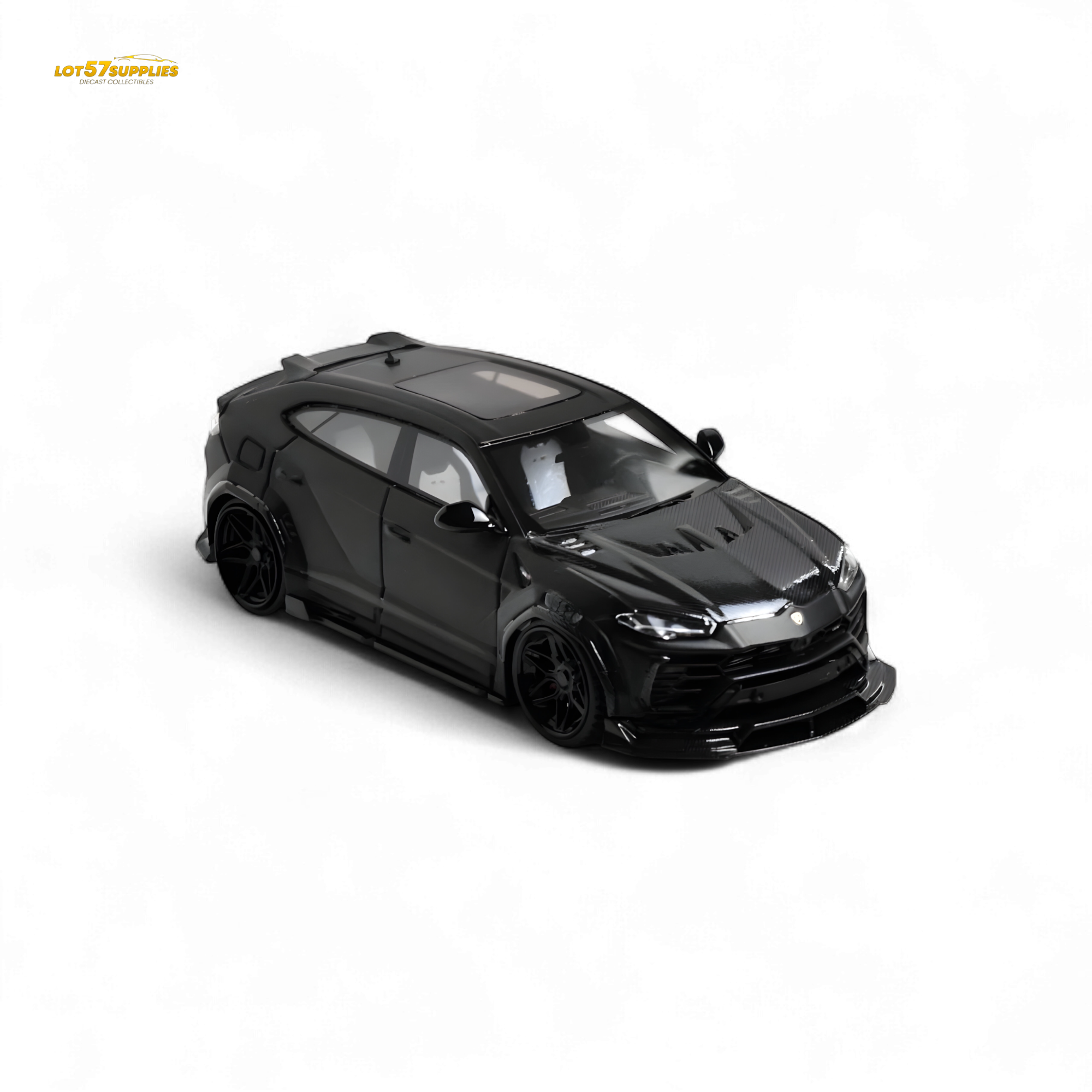 Flame Lamborghini Urus LBWK Matte Black Resin 1:64