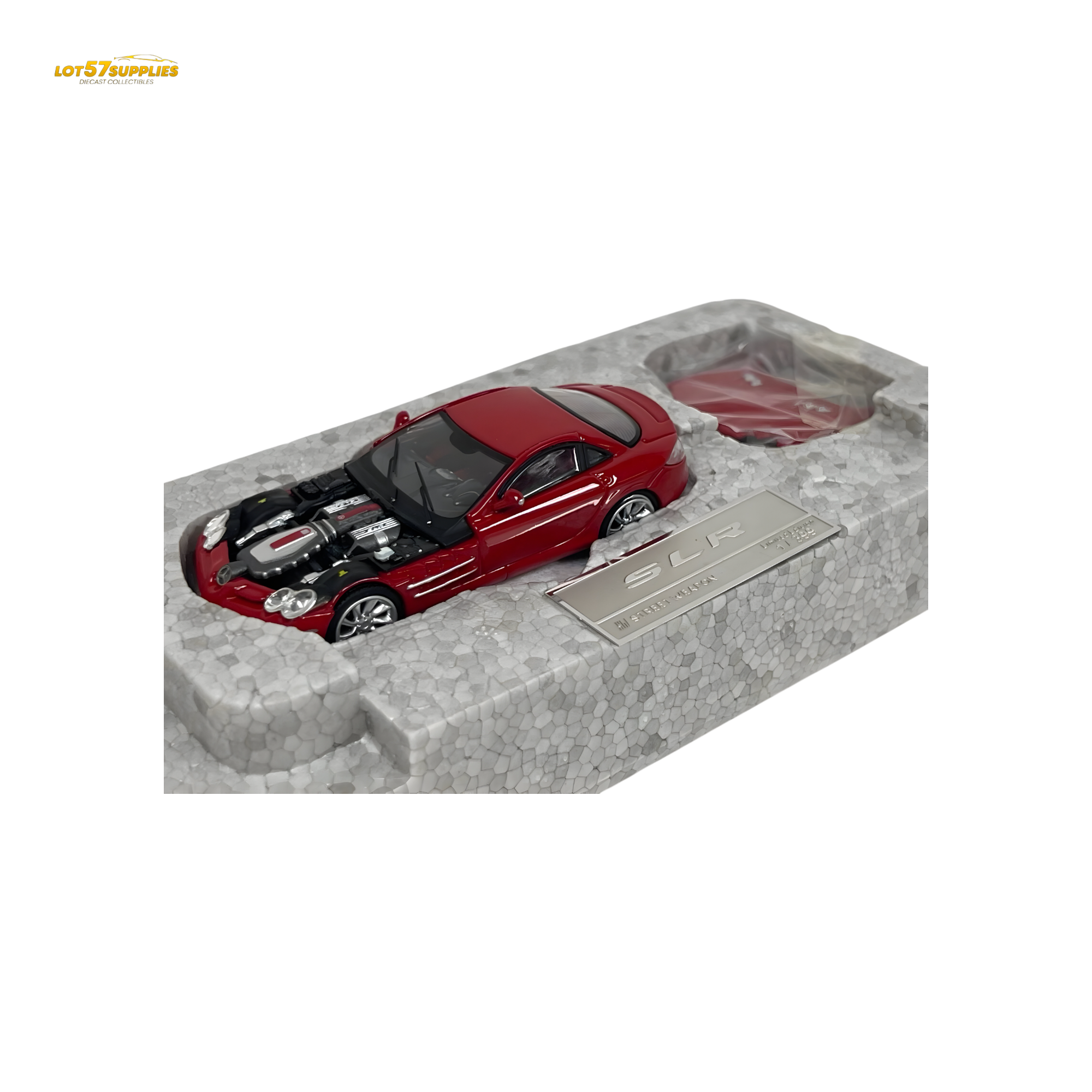 Street Weapon Mercedes Benz McLaren SLR in Red With Detachable Hood 1:64