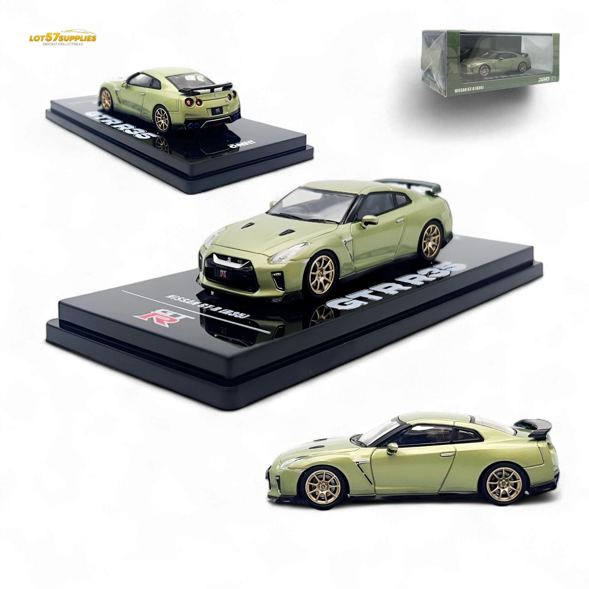Inno64 Nissan Skyline GT-R R35 Millenium Jade 1:64 IN64-R35-MJADE