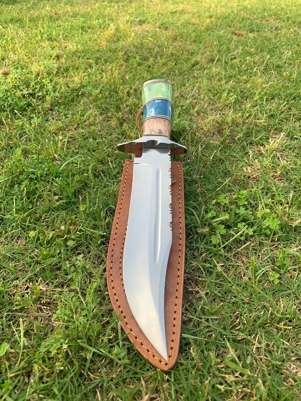 Custom Handmade D2 Tool Steel Hunting Bowie Knife