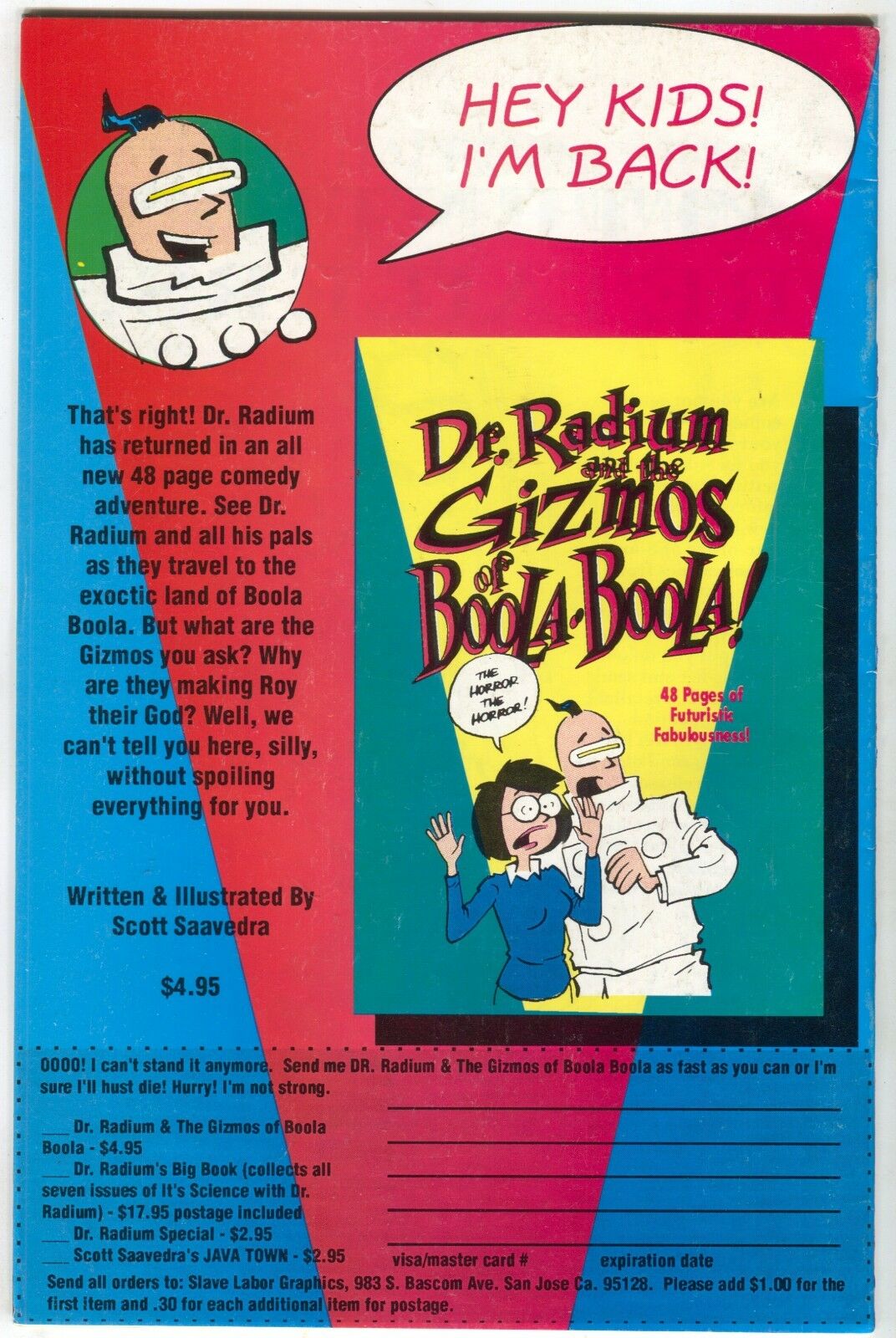 One Fisted Tales 6 Slave Labor 1992 FN VF James Bond Parody