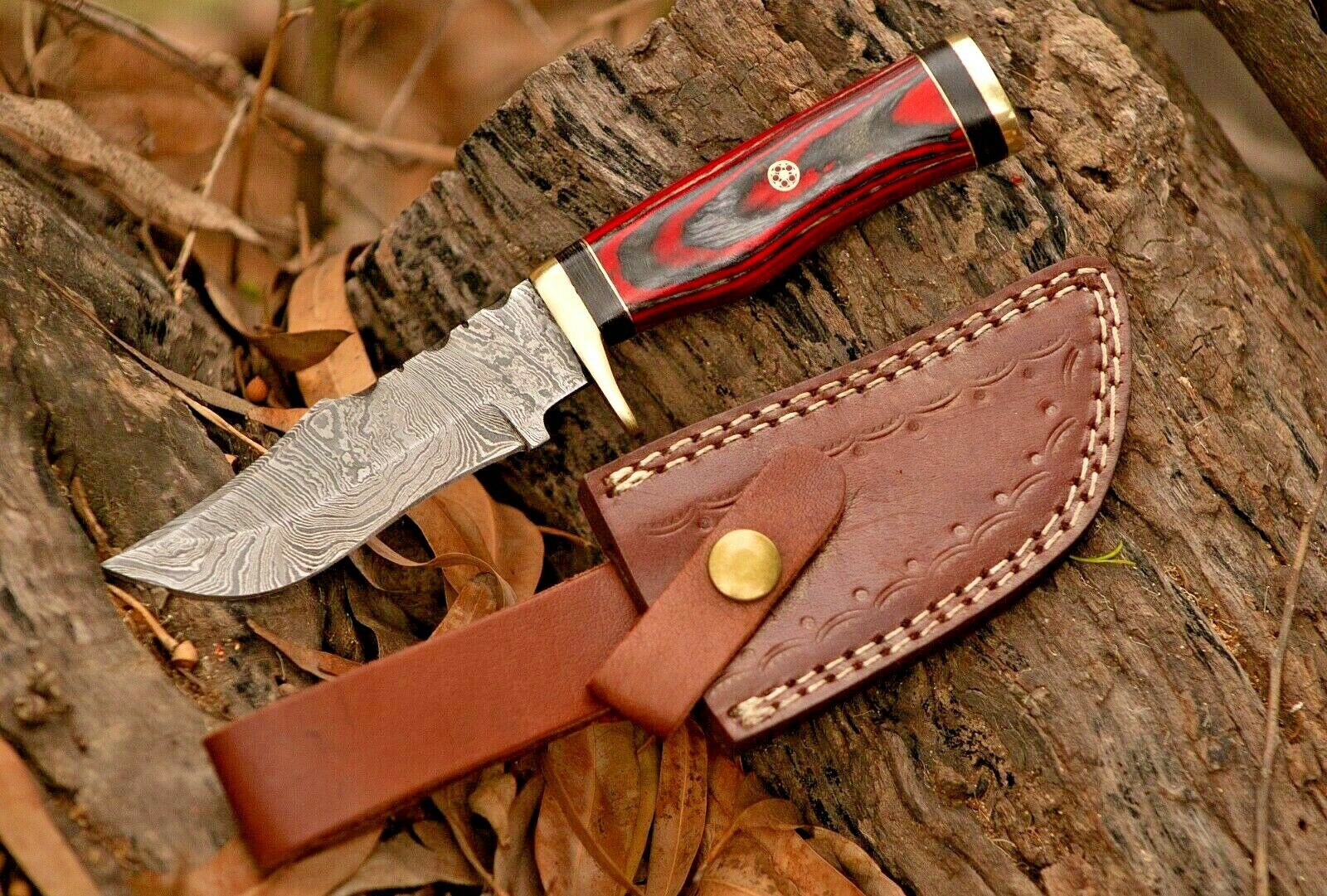 Custom Handmade Damascus Steel Hunting Knife