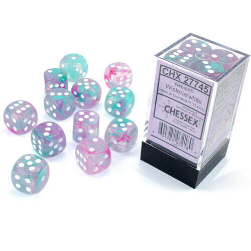 Chessex: D6 Nebula Dice sets - 16mm