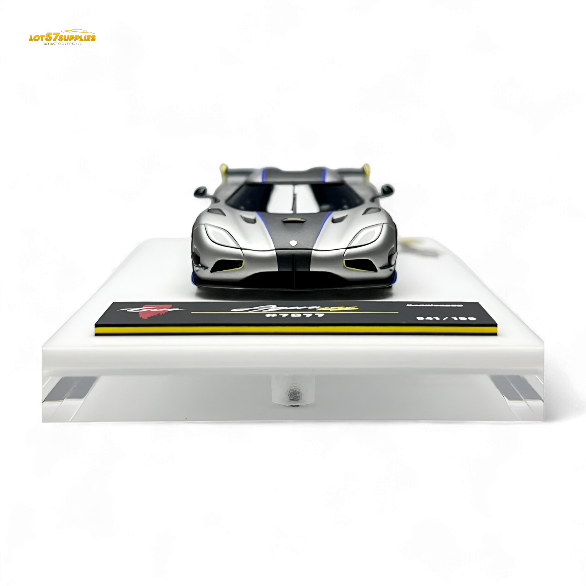 Guo Ji Agera RS - Matte Silver Gray 1:64