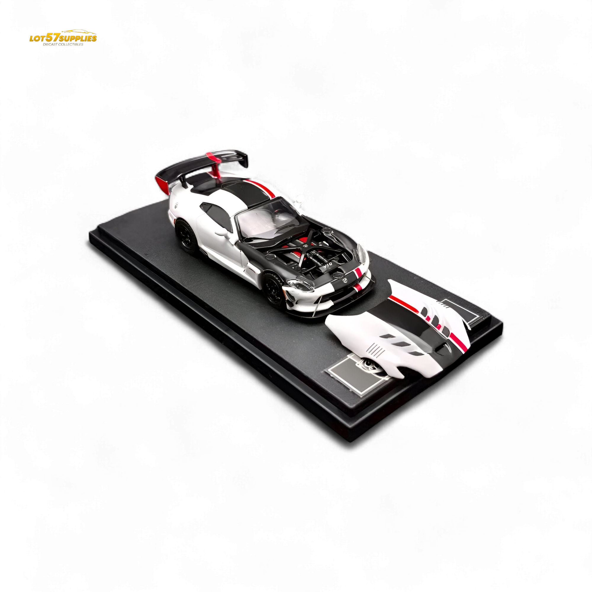 Hone Model Dodge VIPER ACR - Viper White 1:64