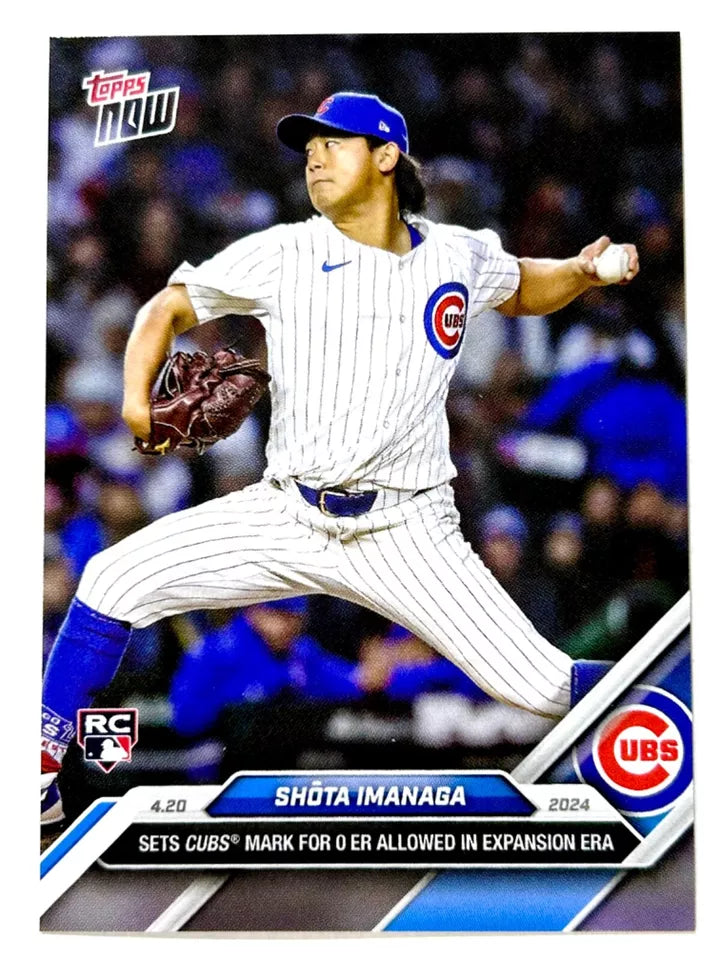 2024 Topps Now Shota Imanaga #105 Rookie RC Baseball Card