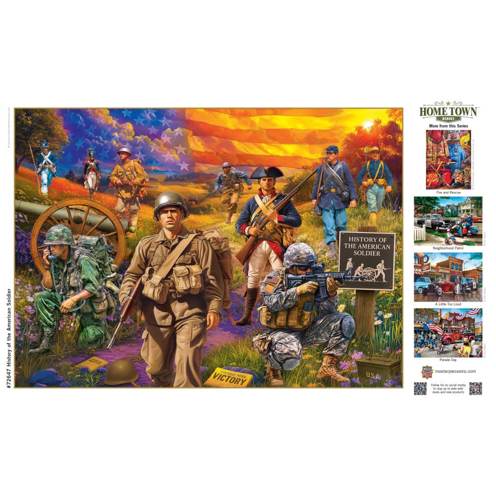Hometown Heroes - History of the American Soldier 1000 Piece Jigsaw Puzzle