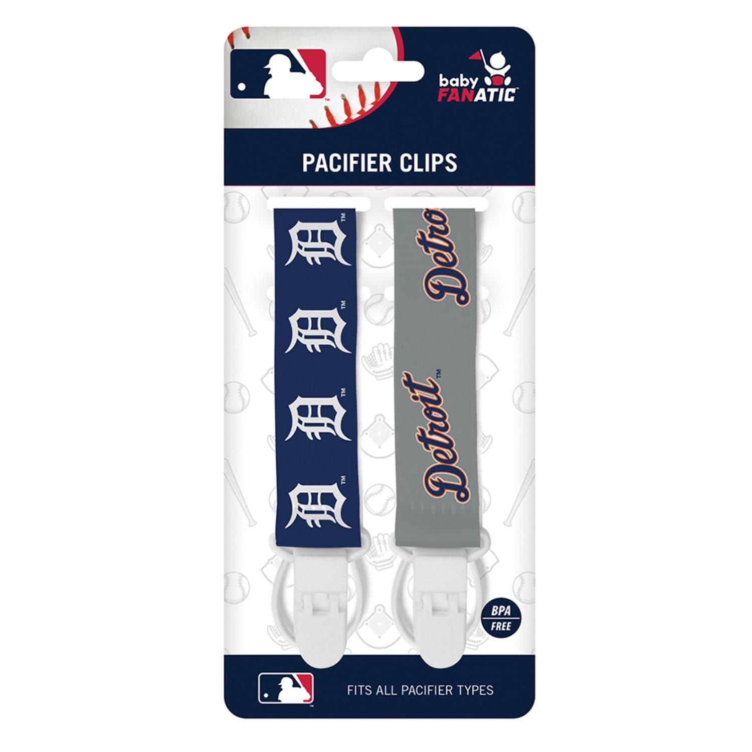 Detroit Tigers - Pacifier Clip 2-Pack