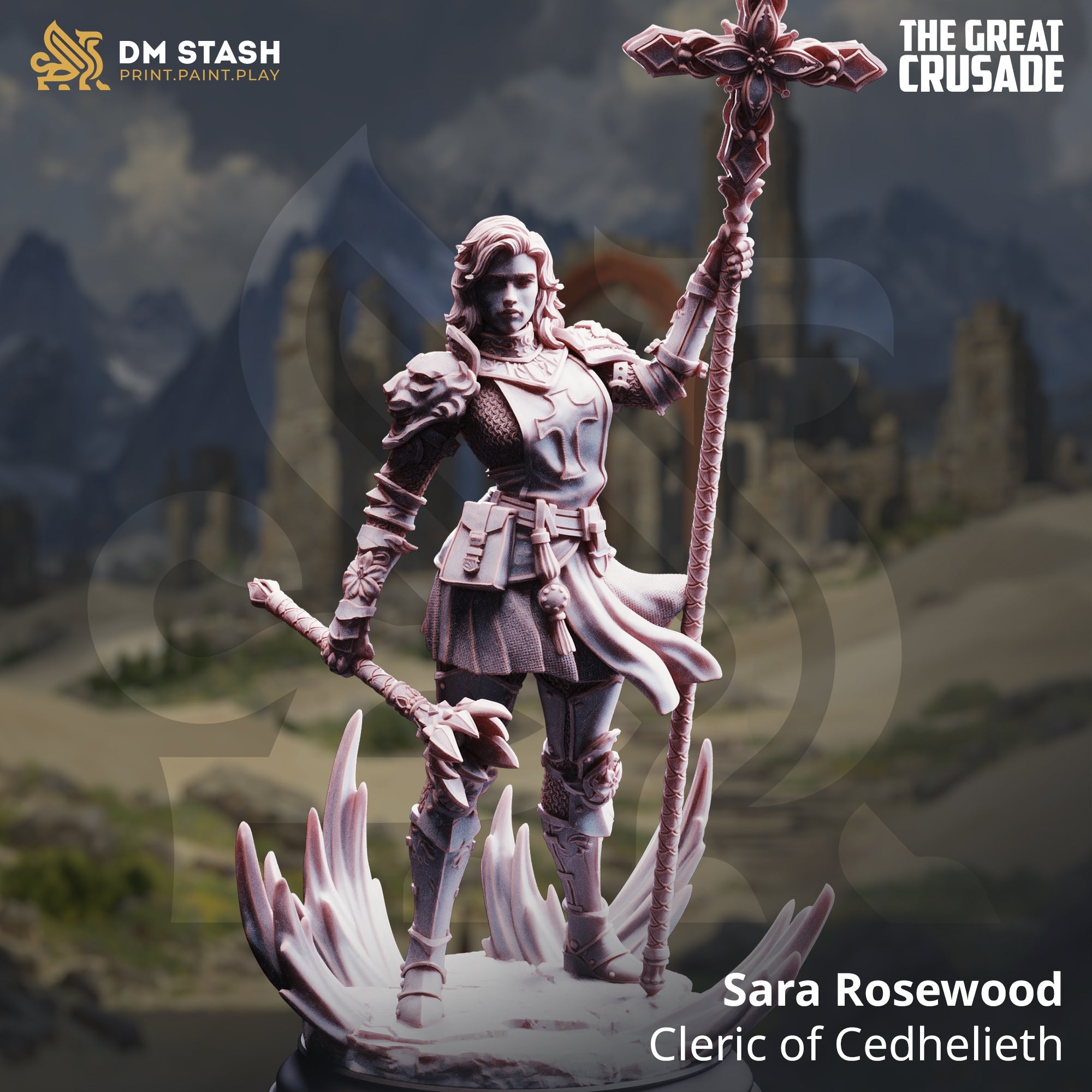 Sara Rosewood, Cleric of Cedhelieth (Female Human Cleric)