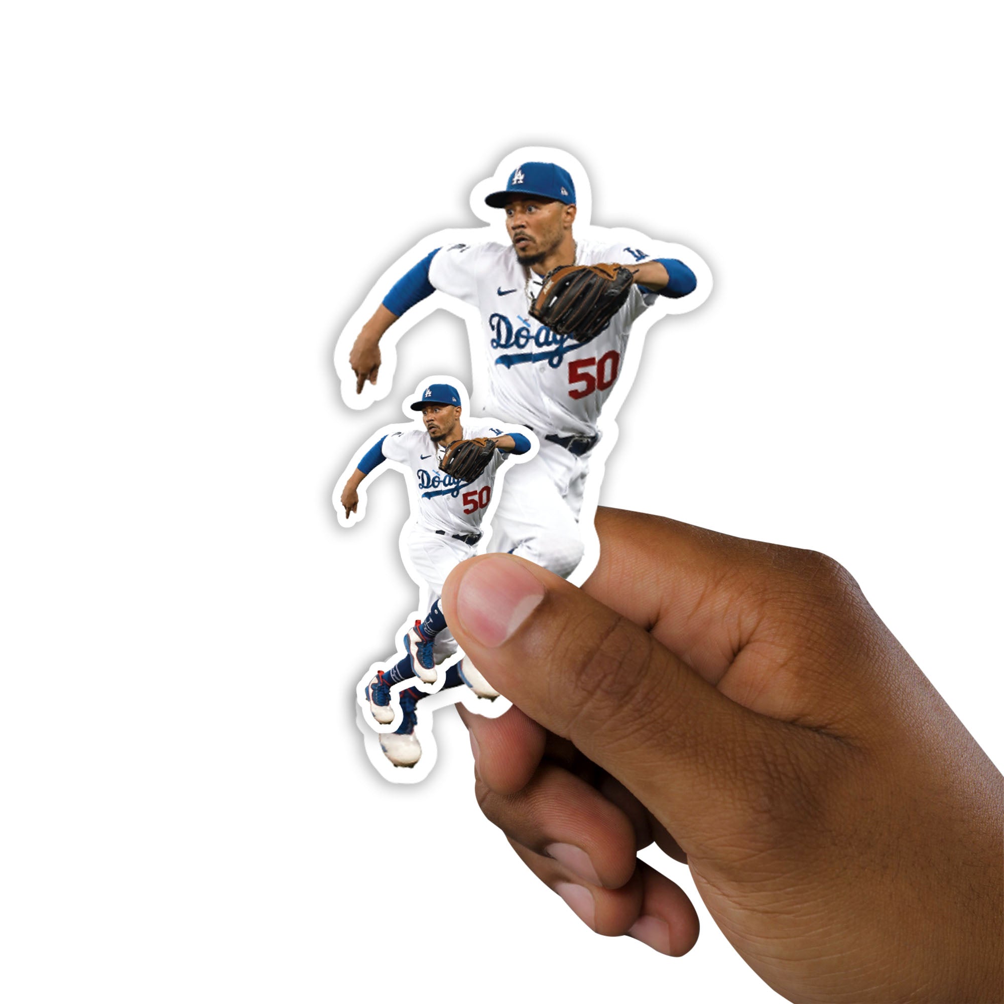 Mookie Betts - 5 Player Minis (Mixed Sizes) - Official MLB - Los Angeles Dodgers - Reusable Vinyl Decals