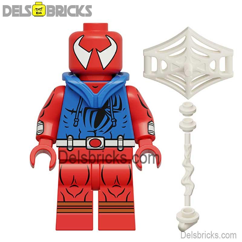 Scarlet Spider Spider-Man Spider-verse Lego Marvel Minifigures Custom Toys 1