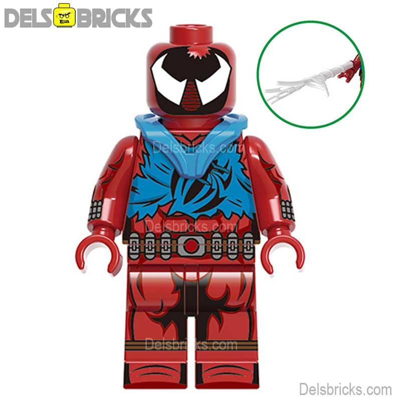 Scarlet Spider-Man Spider-verse Lego Marvel Minifigures Custom Toys 2
