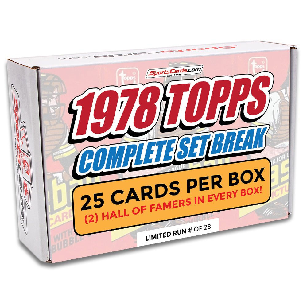 1978 TOPPS BASEBALL COMPLETE SET BREAK - 25 CARDS PER BOX! 2 HOFERs IN EACH BOX!