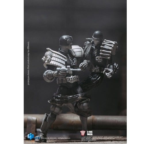 SDCC 2022 Judge Dredd VS Judge Death Black & White 1/18 Scale Figure 2 Pack