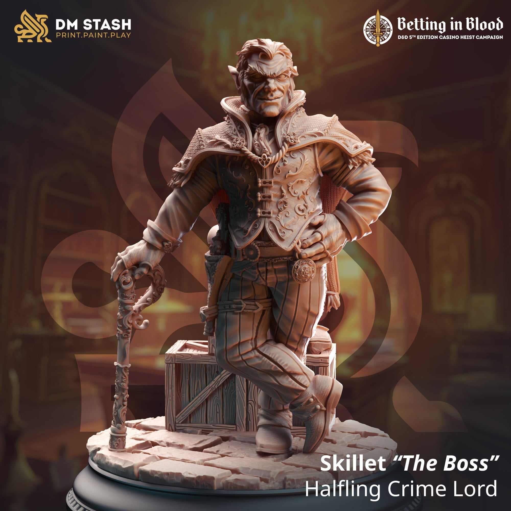 Skillet "The Boss", Crime Lord (Male Halfling Noble)