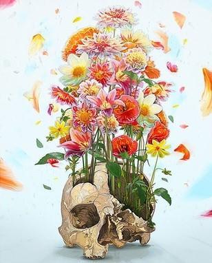 Skull Of Flowers