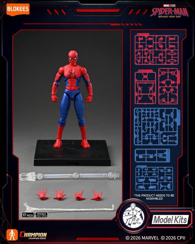 Marvel Heroes Brand New Day Champion Class 13 Spider-Man Model Kits | Blokees (Pre-Order)