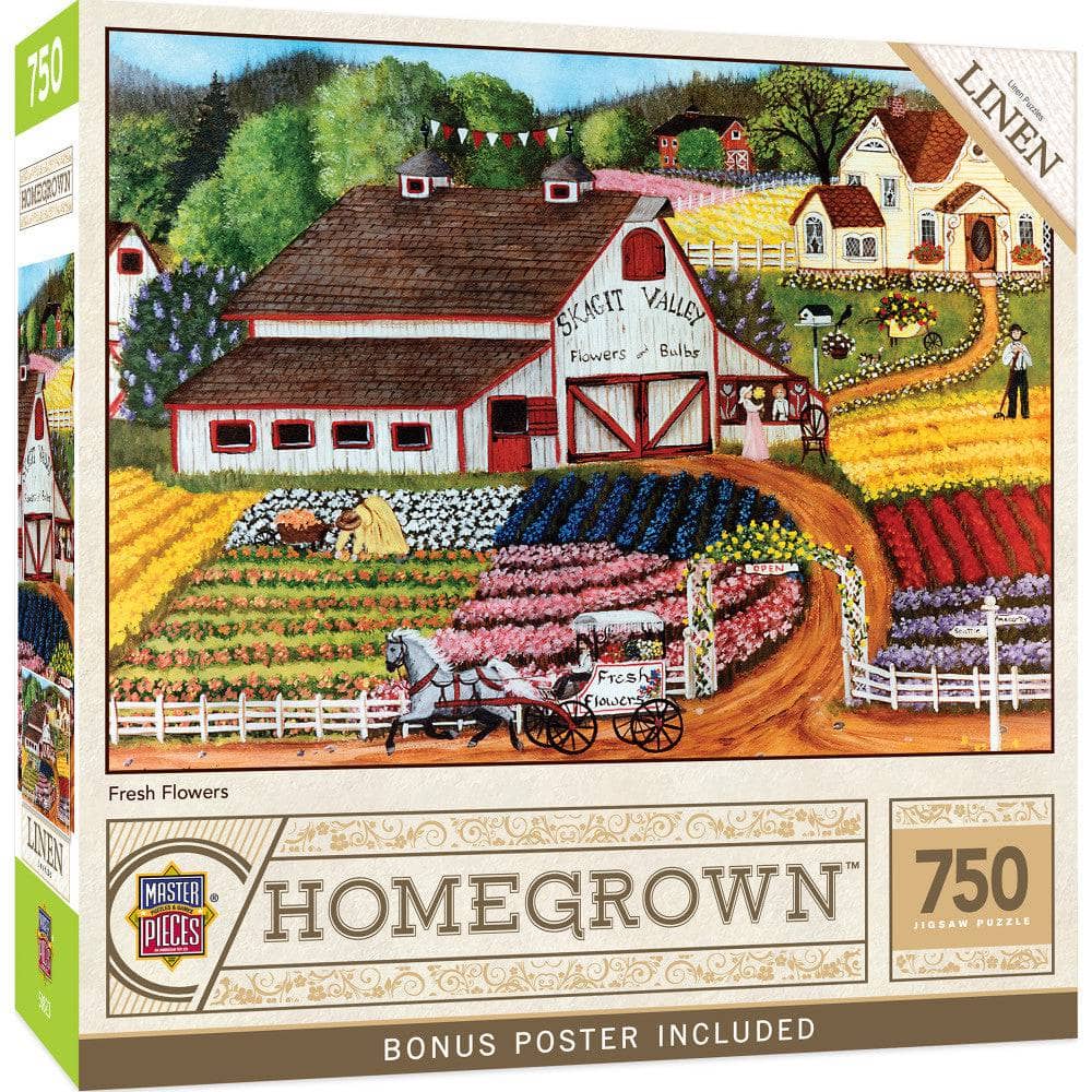 Homegrown - Fresh Flowers 750 Piece Jigsaw Puzzle