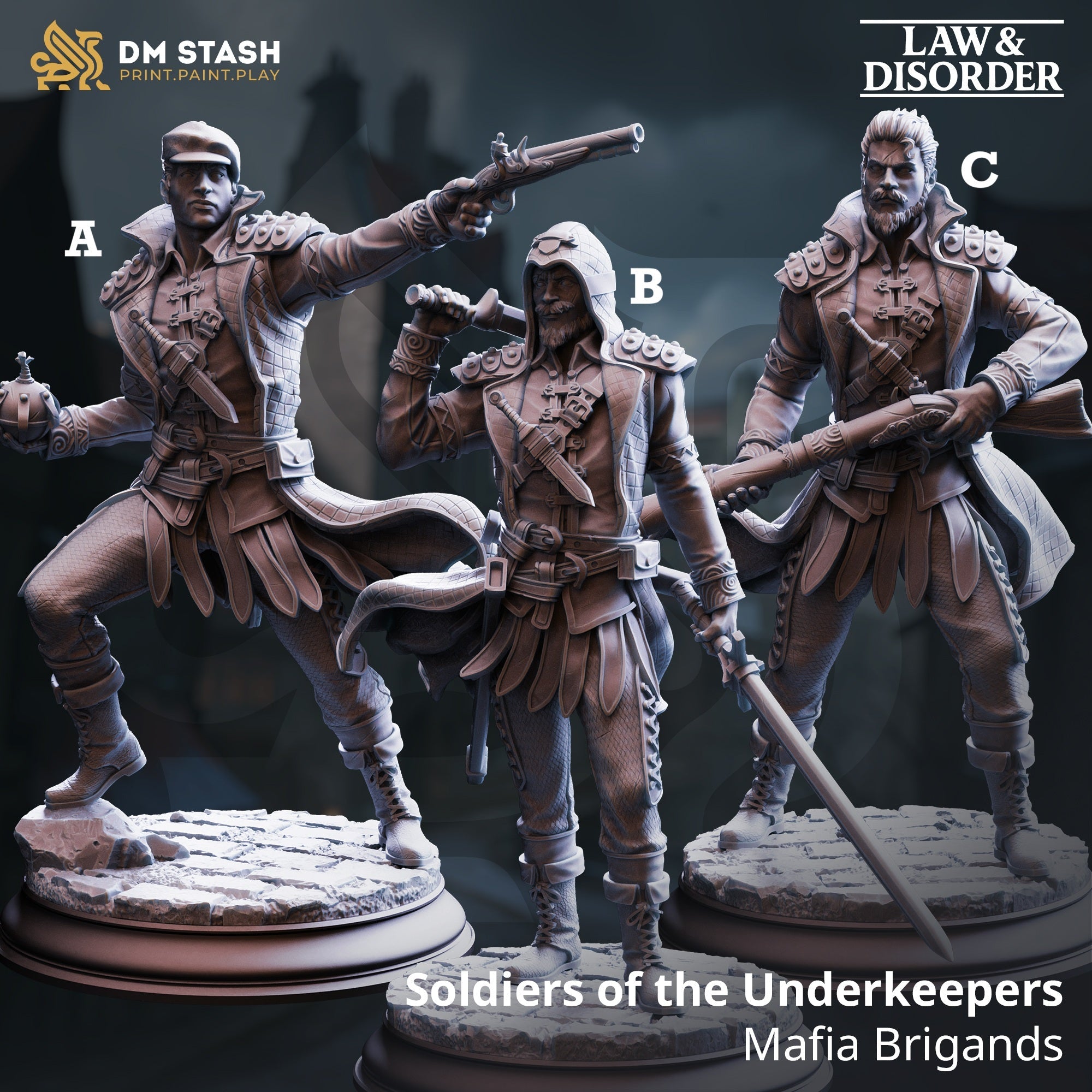 Soldiers of the Underkeepers, Mafia Brigands (Male Human Bandits)