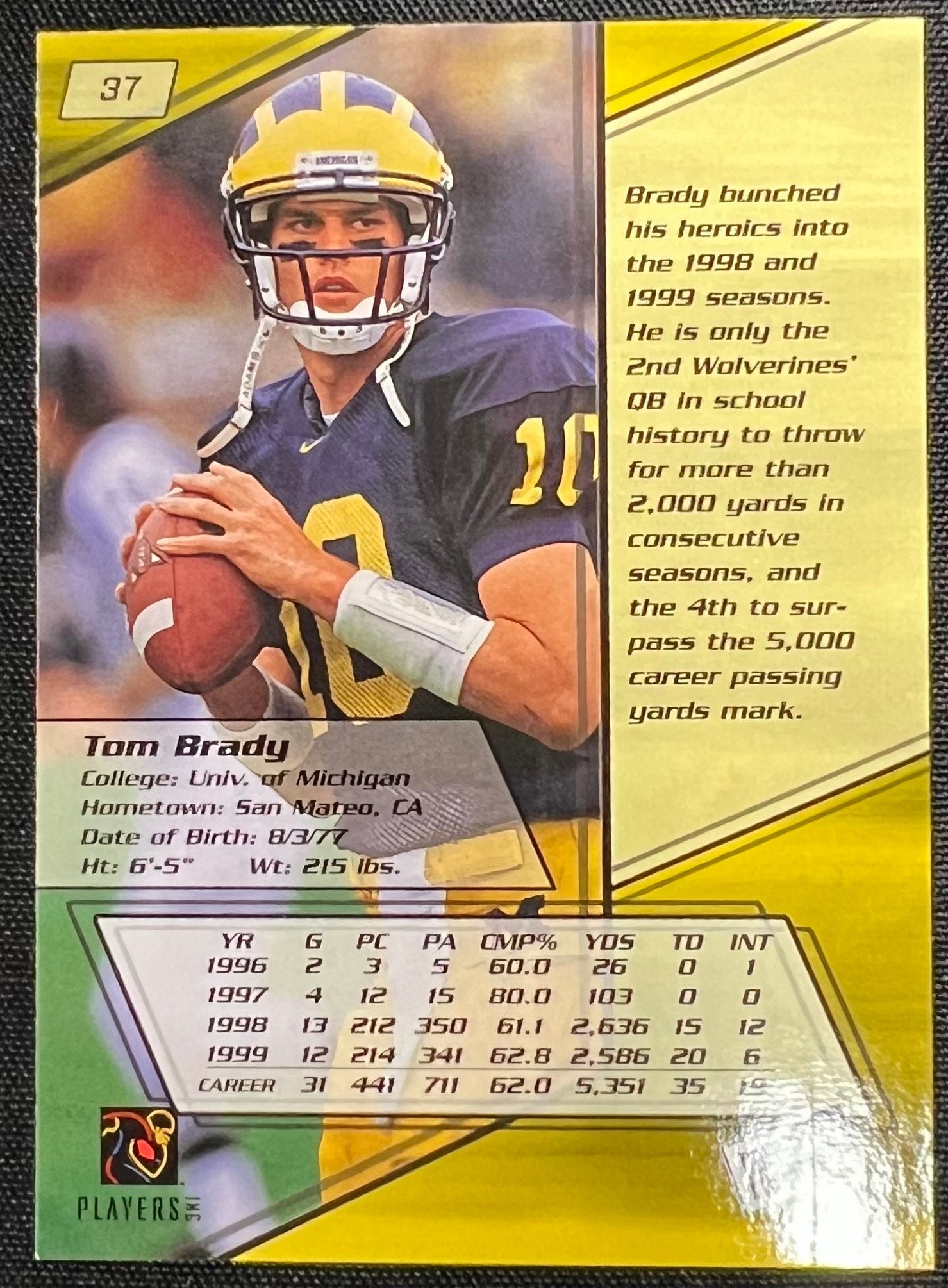 Tom Brady - 2000 Press Pass - #37