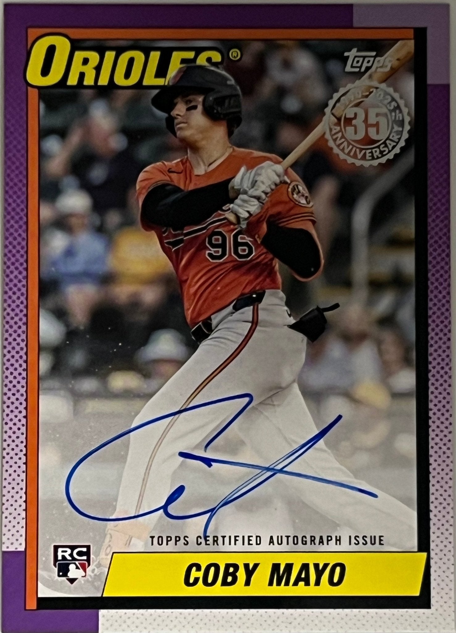 Coby Mayo - 2025 Topps Series 1 35th Anniversary - #90A-CMA