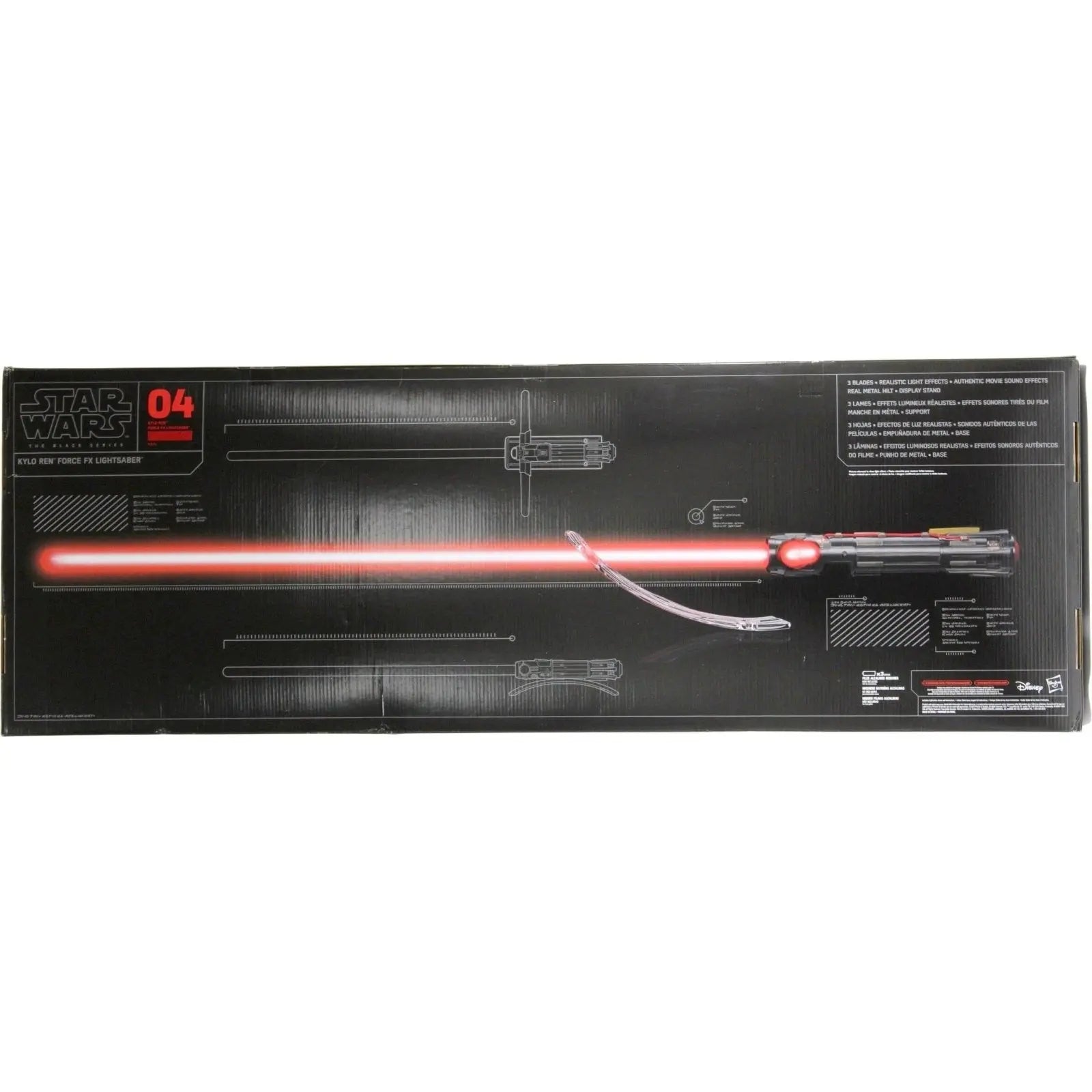 Star Wars The Black Series - Kylo Ren Force FX Deluxe Lightsaber
