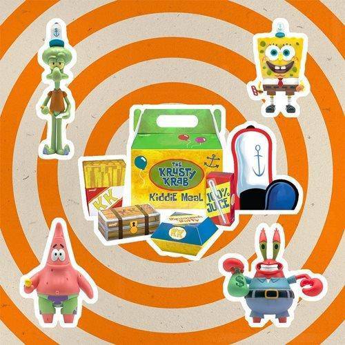 Super7 SpongeBob SquarePants Krusty Krab Meal ReAction Figures - 4 Figures