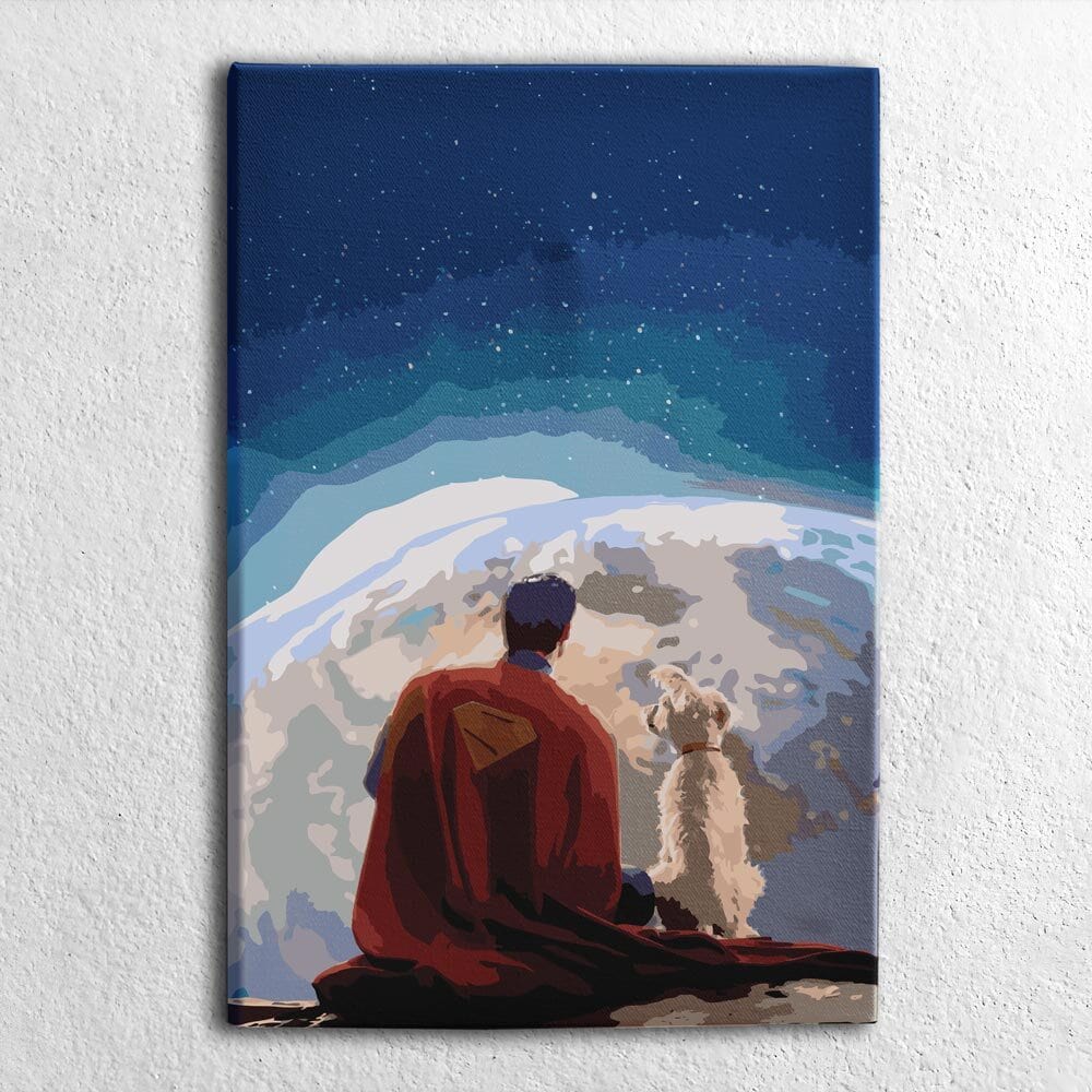 Superman & Krypto - Paint By Numbers Kit