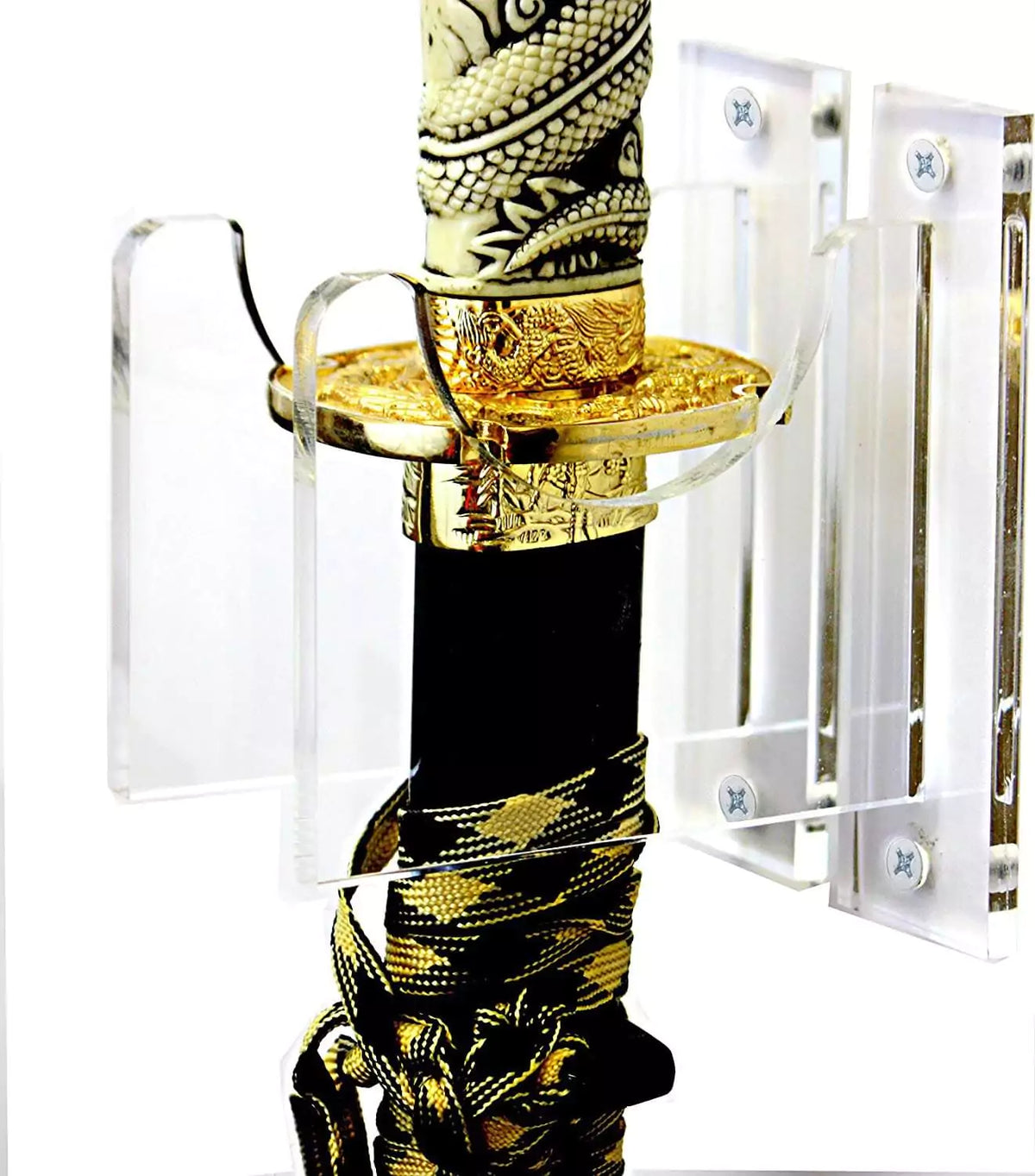 Clear Wall Mounts and Table Stands for Swords