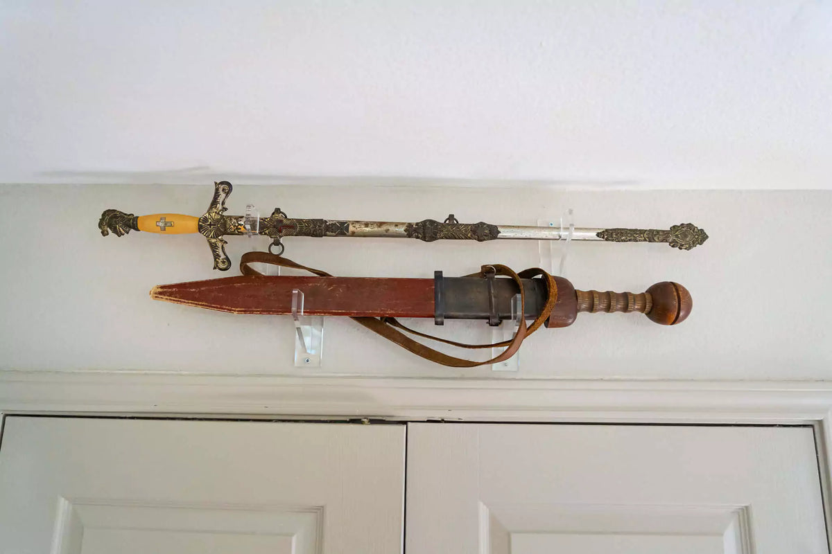 Clear Wall Mounts and Table Stands for Swords