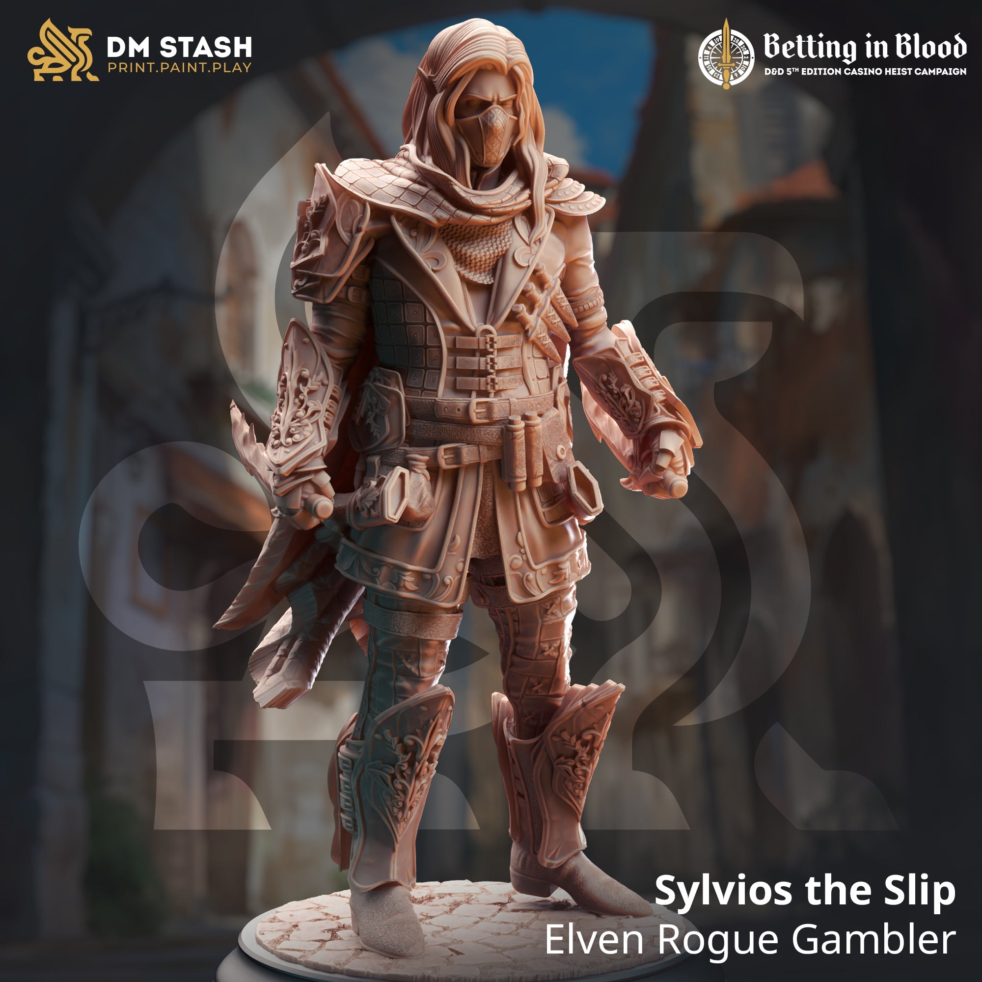Sylvios the Slip (Male Elf Rogue Gambler)