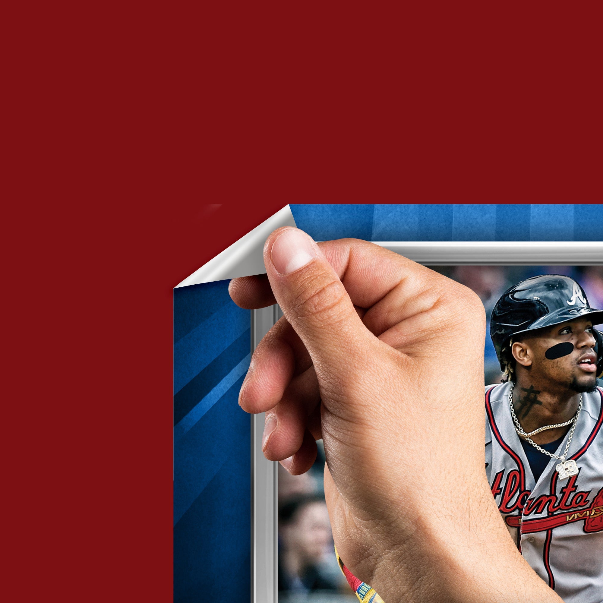 Ronald Acuña Jr. - RealBig City Connect Collection - Official MLB - Atlanta Braves - Reusable Vinyl Wall Decals