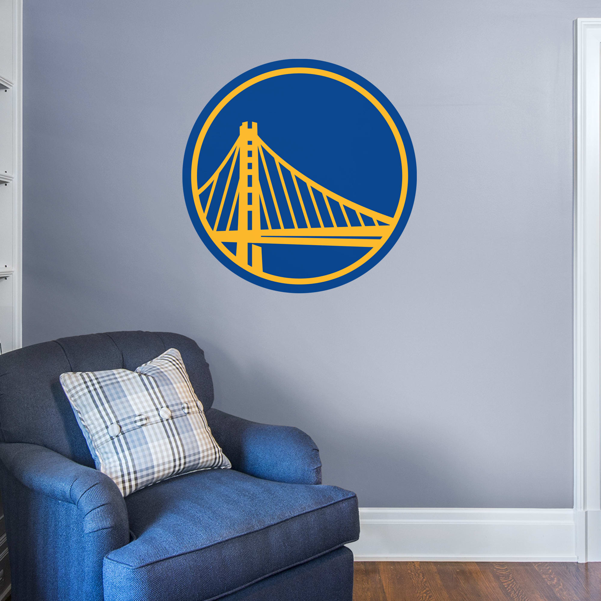 Golden State Warriors - RealBig Logo Collection - Official NBA - Reusable Vinyl Wall Decals