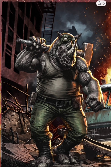 Teenage Mutant Ninja Turtles #19 MICO SUAYAN HeroesCon Exclusive ROCKSTEADY Virgin Variant