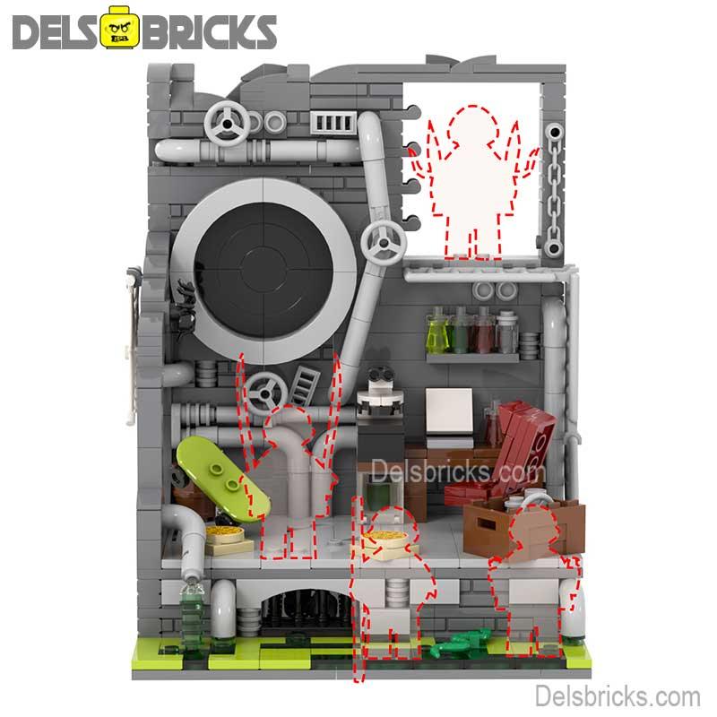 Teenage Mutant Ninja Turtles sewer Lair Lego Minifigures Custom Toys