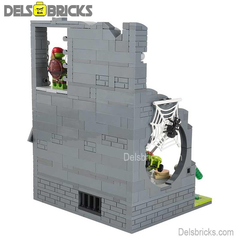 Teenage Mutant Ninja Turtles sewer Lair Lego Minifigures Custom Toys