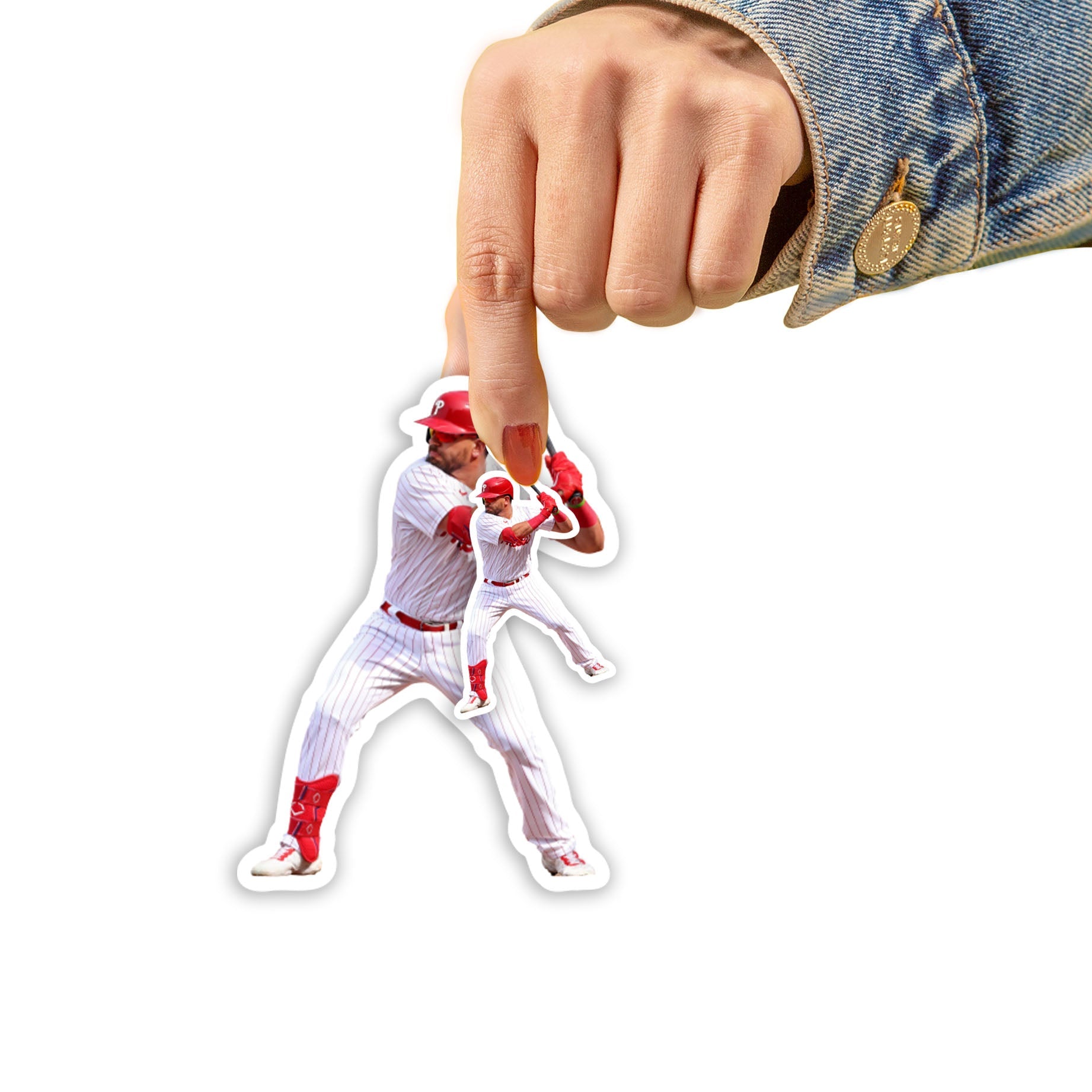 Kyle Schwarber - 5 Player Minis (Mixed Sizes) - Official MLB - Philadelphia Phillies - Reusable Vinyl Decals