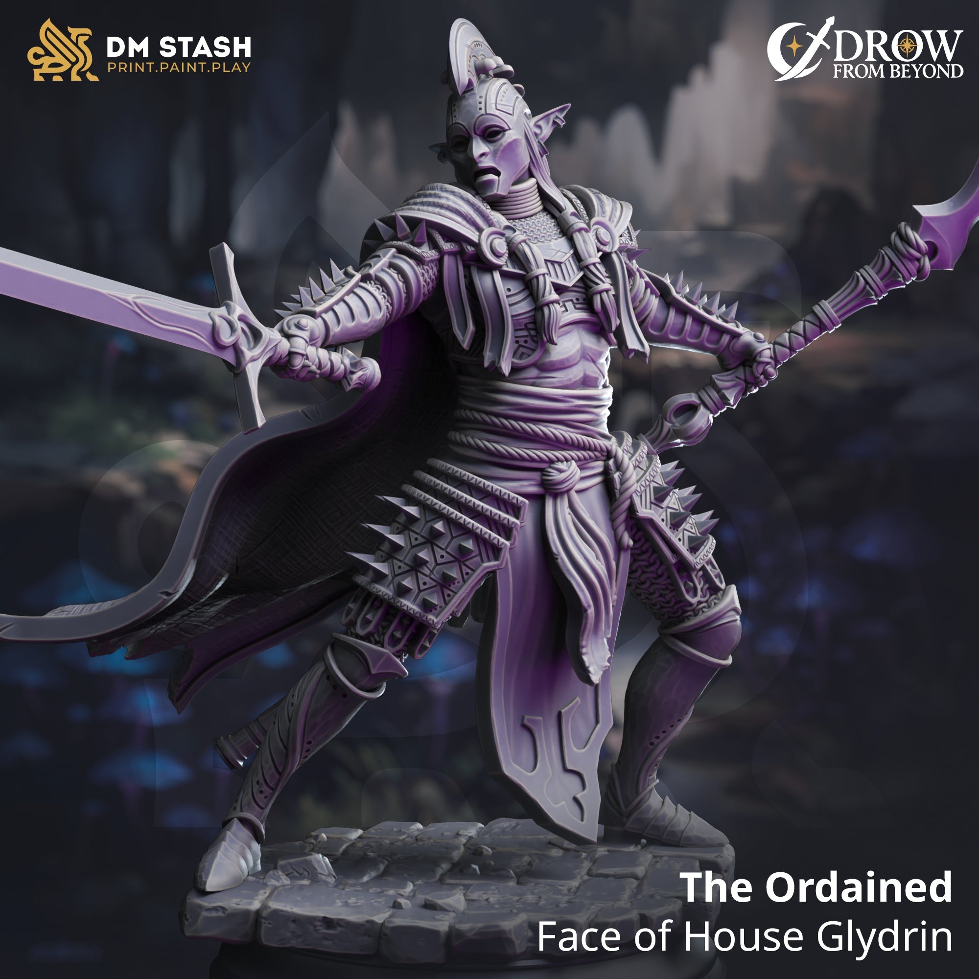 The Ordained, Face of House Glydrin (Drow Gladiator)