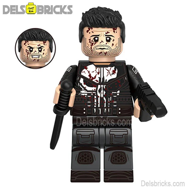 The Punisher Frank Castle Lego Minifigures Custom Toys NEW