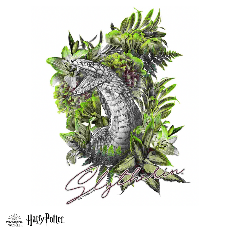 Harry Potter - Slytherin Crest - Utilitarian Romance Wooden Jigsaw Puzzle