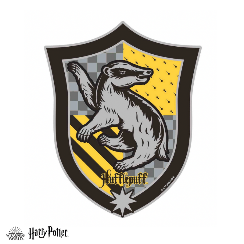 Harry Potter - Hufflepuff Crest - House Prides Wooden Jigsaw Puzzle