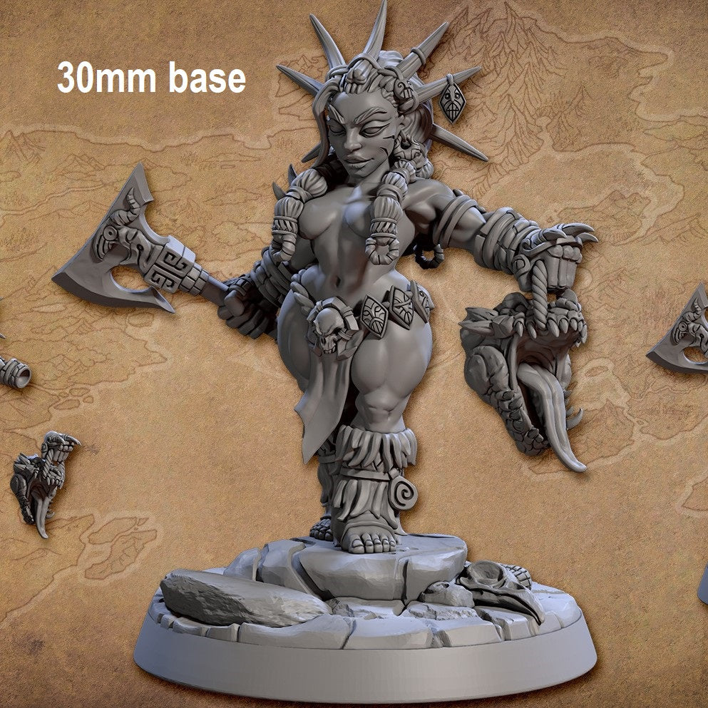 Thyra, Blood Priestess of Duum (Female Dwarf Berserker)