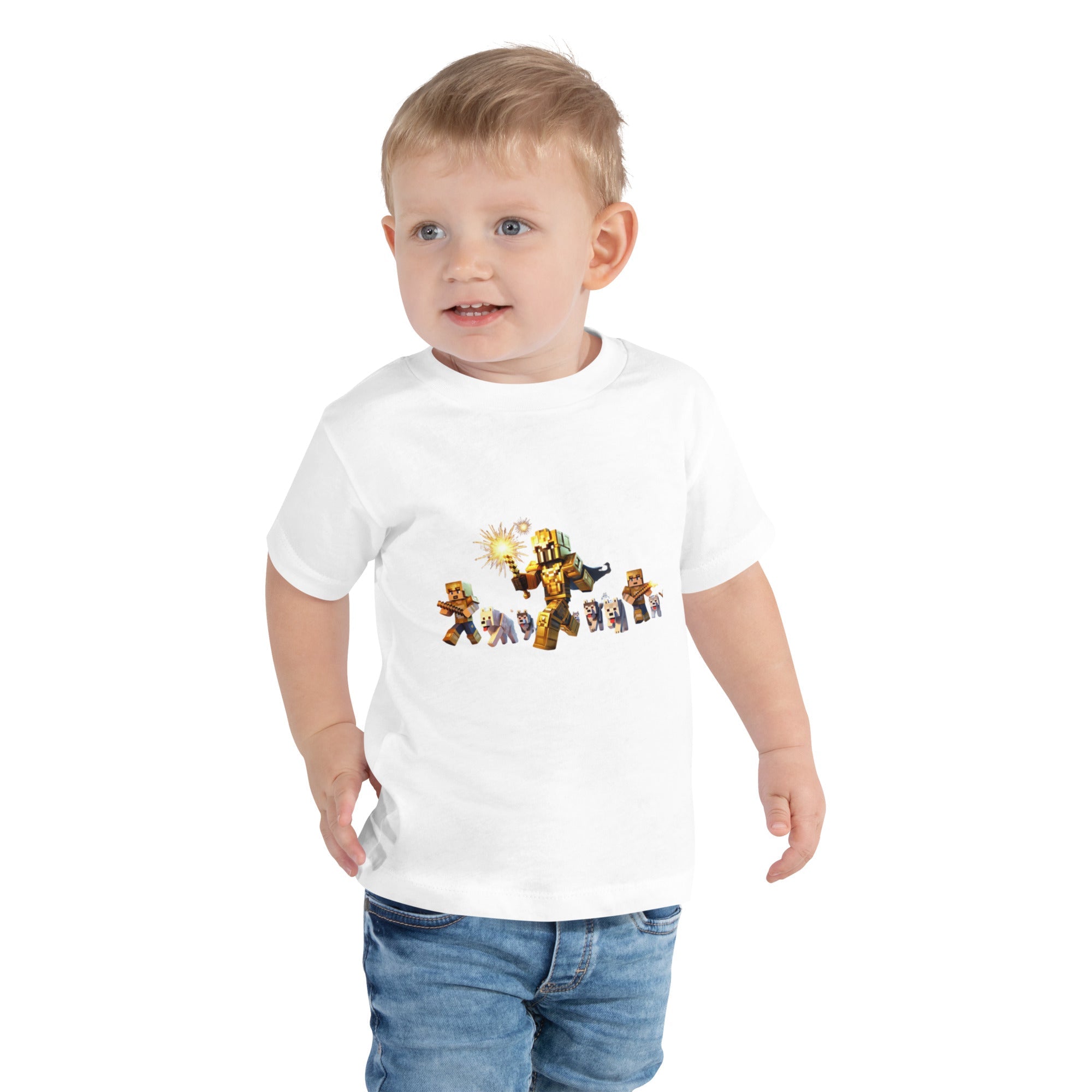 Minecraft Heroes Design Toddler Short Sleeve Tee
