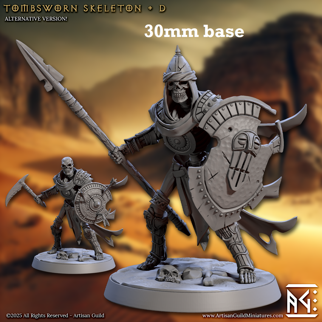 Tombsworn Skeleton: Sculpt D