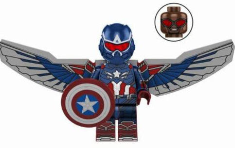 Winged Patriot Hero Custom Minifig