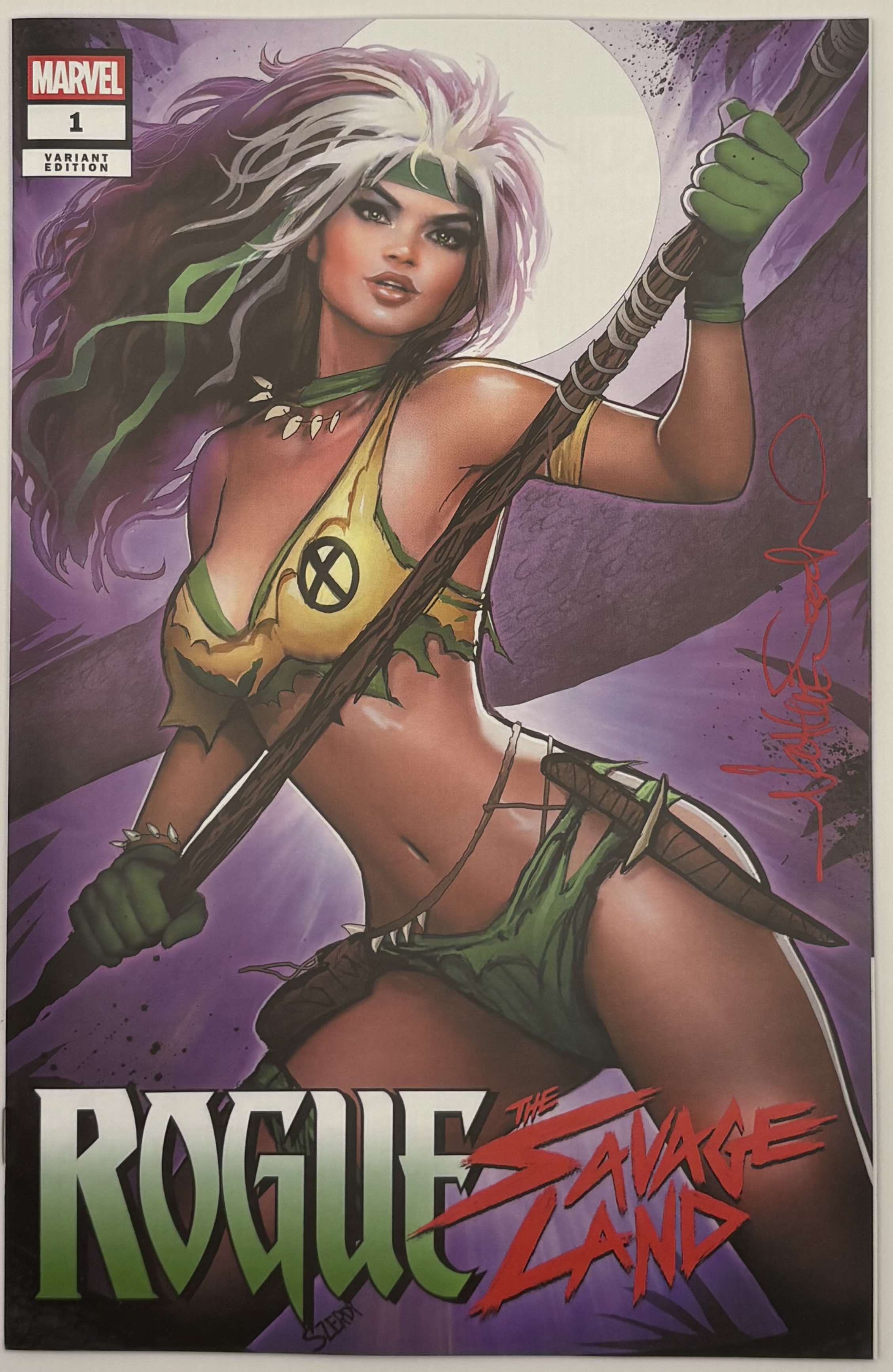 ラブリーページ Signed by Nathan Szerdy] Rogue: The Savage Land #1 Unknown Comics Nat