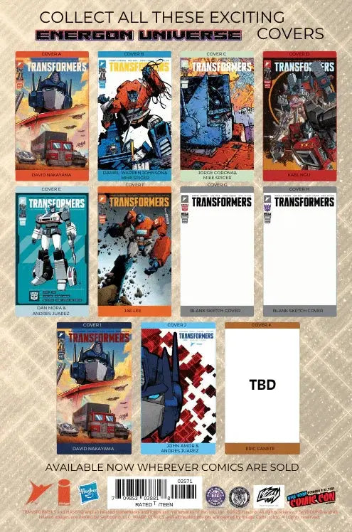 Transformers #25 - ECC NYCC Exclusive Franck Uzan & Martin Zavala Virgin Variant (10/08/25)
