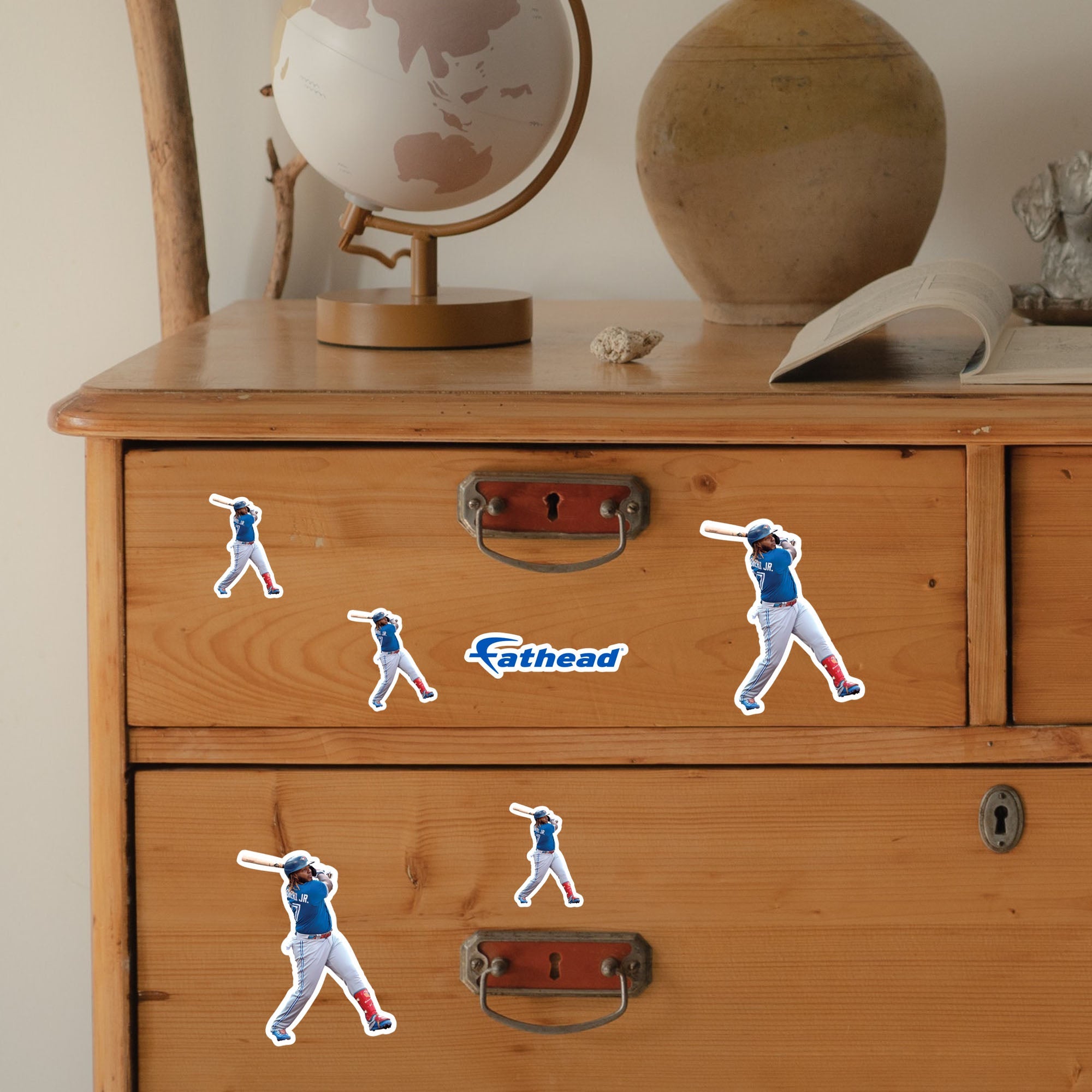 Vladimir Guerrero Jr. - 5 Player Minis (Mixed Sizes) - Official MLB - Toronto Blue Jays - Reusable Vinyl Decals